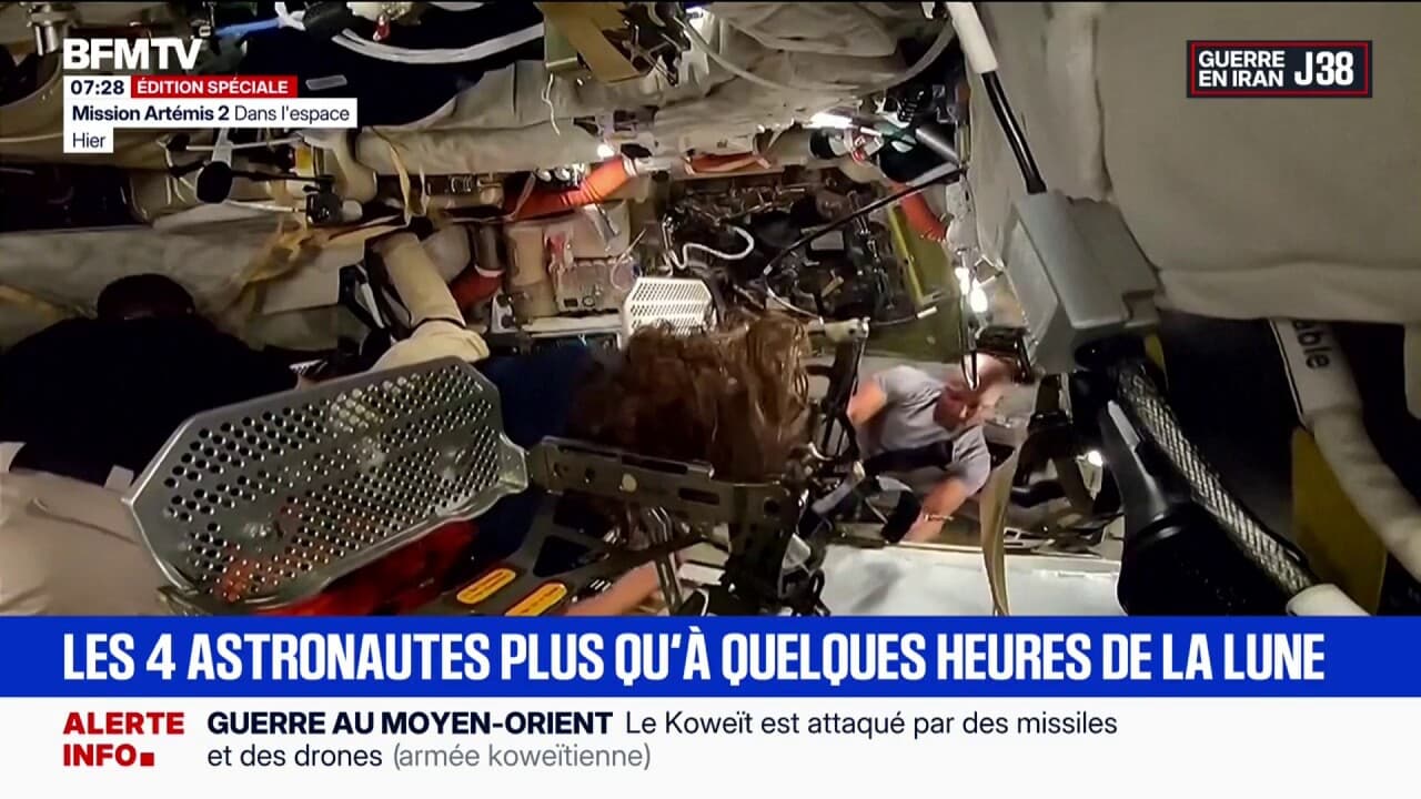 Mission Artemis 2: les quatre astronautes ne sont plus qu'à quelques heures de la lune