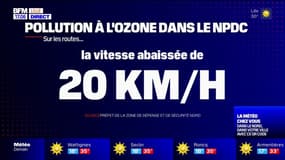 Pollution à l'ozone dans le Nord-Pas-de-Calais: la vitesse réduite sur les routes ce samedi 