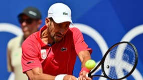 Novak Djokovic lors des JO de Paris 2024.