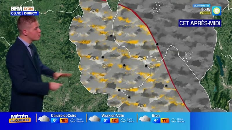 Météo Rhône: un temps nuageux et pluvieux ce mardi, jusqu'à 13°C à Lyon  