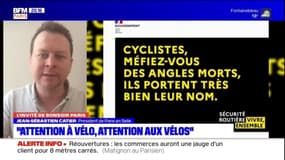 Jean-Sébastien Catier (Paris en Selle) salue la nouvelle campagne de la Sécurité routière