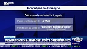 Inondations en Allemagne: un coût économique record