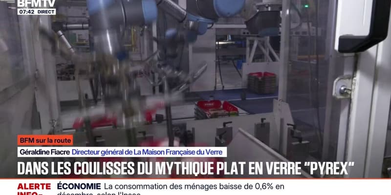 BFM SUR LA ROUTE - Dans les coulisses de la fabrication des plats en verre "Pyrex"