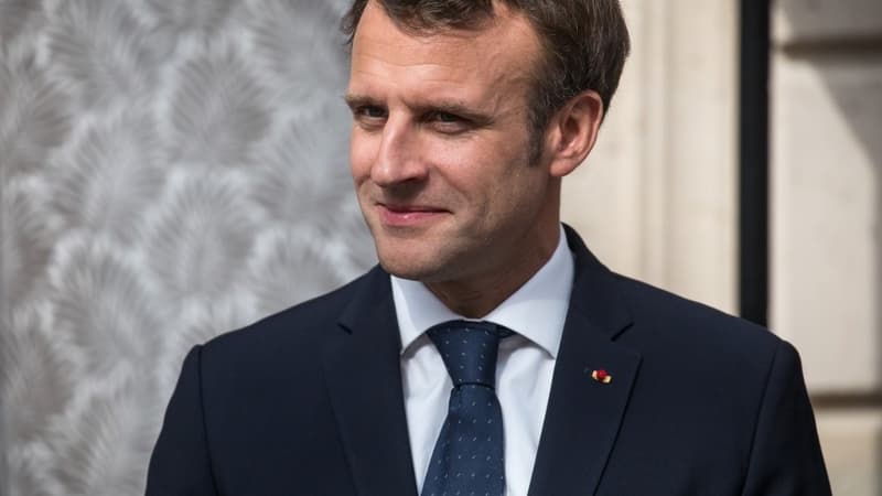 Emmanuel Macron à l'Élysée ce mardi.
