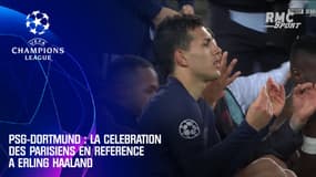 PSG-Dortmund : La célébration des Parisiens en référence à Haaland