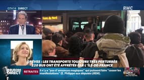 Sur RMC, Valérie Pécresse demande "le remboursement du pass Navigo pour tous ceux qui n'ont pas eu de service minimum"