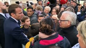 Macron dans l'Aude : l'échange poignant avec un habitant âgé qui a "tout" perdu
