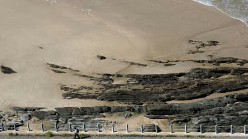 Une voie ferrée à Wilderness, près de Knysna, en Afrique du Sud le 31 août 2011