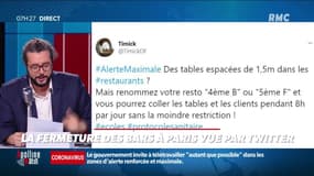 #Magnien, la chronique des réseaux sociaux : La fermeture des bars à Paris vue par Twitter - 06/10