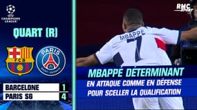 Barcelone 1-4 PSG : Mbappé à la récupération puis la finition... le quatrième but parisien sous tous les angles