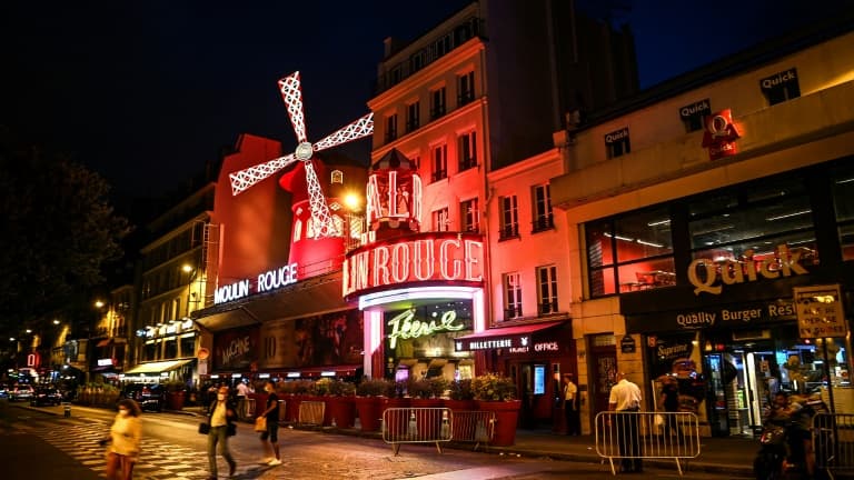 Le cabaret Le Moulin Rouge, le 9 septembre 2021, à Paris. (Photo d'illustration)