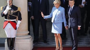 Le couple présidentiel, avant la cérémonie d'investiture, le 14 mai dernier