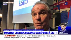 Traité de "traître" par Eric Ciotti, Renaud Muselier répond