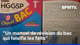 7-Octobre: Emmanuel Macron fustige un manuel de révision du bac "falsifiant les faits"