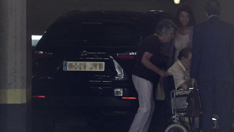 Eduardo Vela (en fauteuil roulant) en juin 2018.