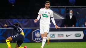 Cenk Özkacar lors d'un match de coupe de France face à Monaco le 21 avril 2021 