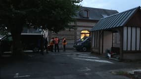 Les recherches à Saint-Martin-de-l’If (Seine-Maritime) le 12 juillet 2024 pour retrouver Célya, fillette de 6 ans portée disparue. 