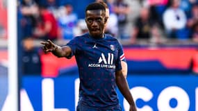 Idrissa Gueye avec le PSG, mai 2022