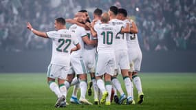 La sélection d'Algérie, à Lille le 15 octobre 2019
