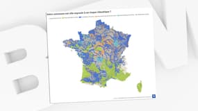 Infographie BFMTV sur les risques climatiques en France.