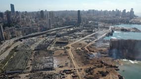 Ces nouvelles images aériennes montrent l'ampleur des dégâts sur le port de Beyrouth
