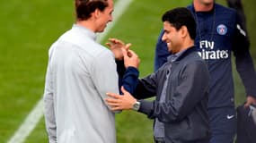 Zlatan Ibrahimovic et Nasser Al-Khelaïfi