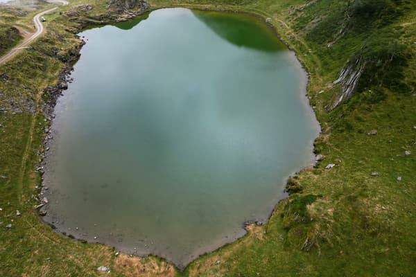 Le lac d'Areau, à Seix, dans les Hautes-Pyrénées, le 29 août 2023