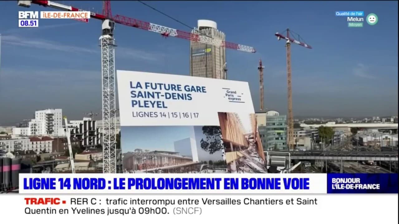 prolongement de la ligne 14 vers le nord