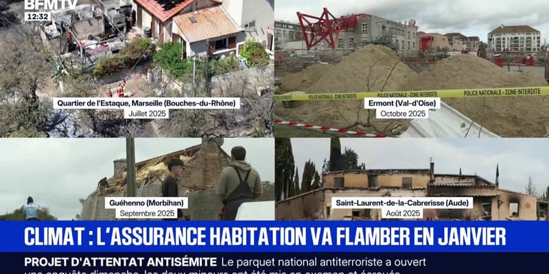 Climat: l'assurance habitation va fortement augmenter en janvier 2026