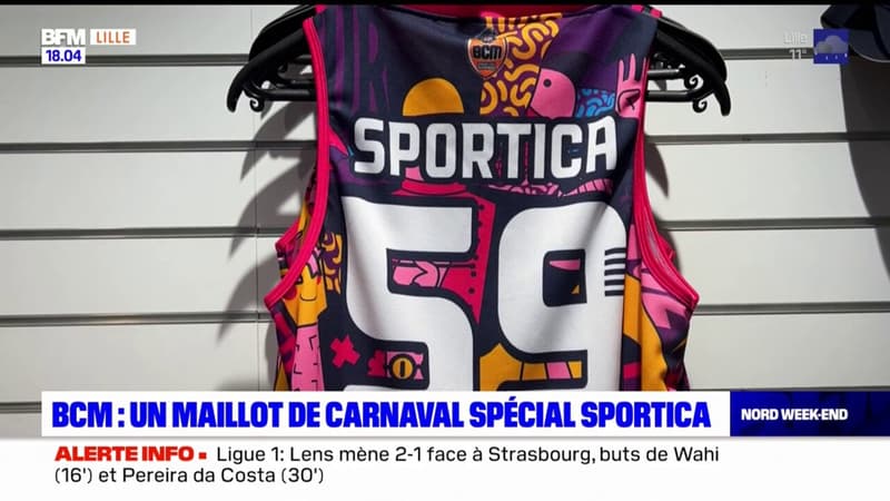 Le BCM Gravelines a conçu un maillot de carnaval spécial Sportica