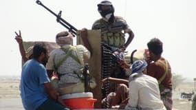 Les forces progouvernementales yéménites à Hodeida