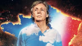 Détail de l'affiche de la tournée "Got Back" de Paul McCartney