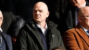 Gianni Infantino, président de la FIFA, lors d'un match en Ecosse en février 2024