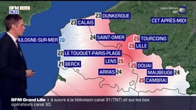 Météo Nord-Pas-de-Calais: de nombreux nuages et quelques gouttes de pluie, 21°C à Calais et 25°C à Lille