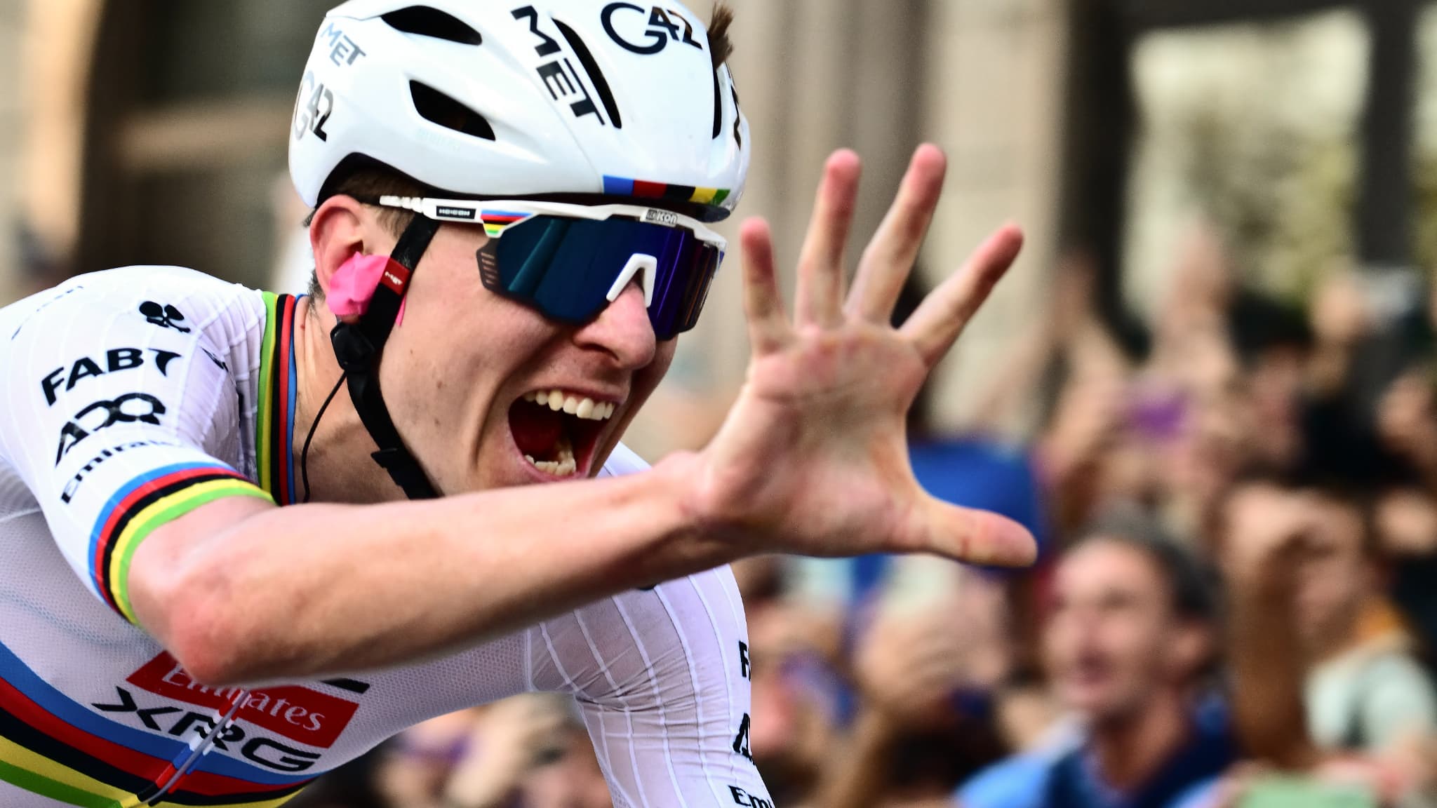 Tadej Pogacar a remporté son cinquième Tour de Lombardie, 11 octobre 2025 Tadej Pogacar a remporté son cinquième Tour de Lombardie, 11 octobre 2025