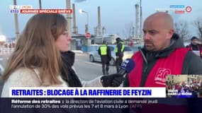 Grève du 7 mars: blocage à la raffinerie de Feyzin