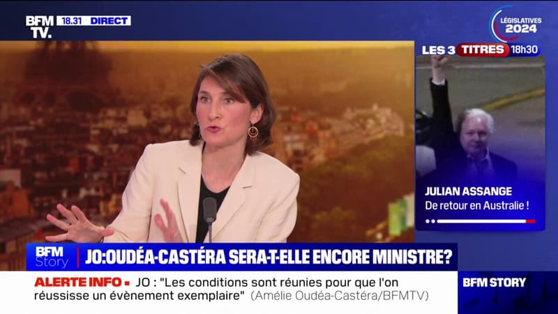 Amélie Oudéa-Castera (ministre des Sports et des Jeux Olympiques et Paralympiques): 