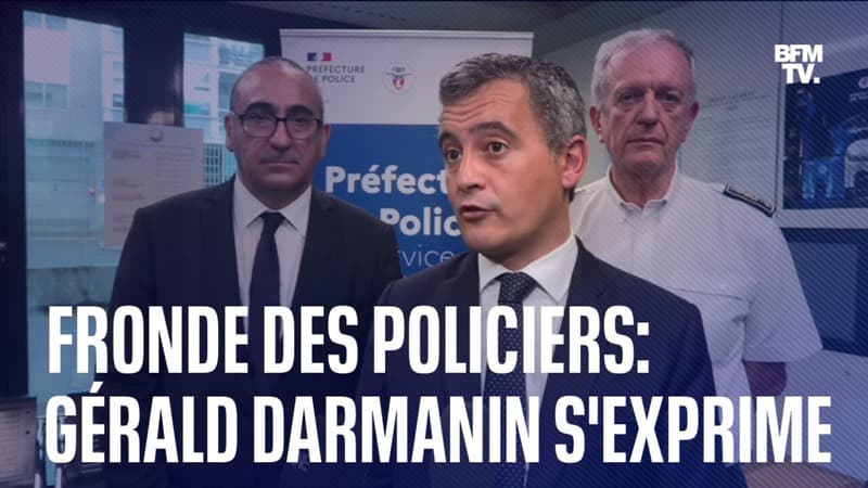 Fronde des policiers: Gérald Darmanin s'exprime pour la première fois depuis le début de la crise