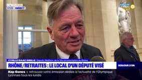 Cyrille Isaac-Sibille, député du Rhône, réagit à la coupure de courant de son local