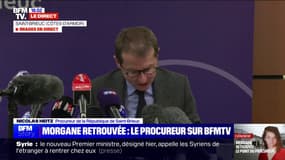 Morgane retrouvée: le procureur de Saint-Brieuc assure que l'adolescente ne présentait "aucune lésion" lorsqu'elle a été retrouvée