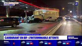 Carburant en Ile-de-France: l'attente dans les stations-service continue