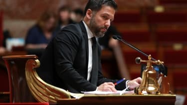 Le député LREM Hugues Renson, le 28 juillet 2017 à l'Assemblée Nationale à Paris