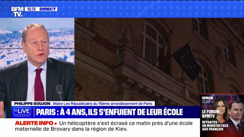 Philippe Goujon, maire du XVe arrondissement de Paris, exprime son 
