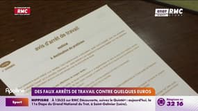 De faux arrêts de travail contre quelques euros 