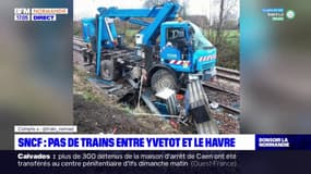 Normandie: le trafic ferroviaire interrompu entre Le Havre et Yvetot jusqu'à mardi