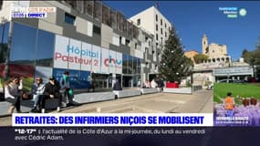 Nice: les étudiants infirmiers de bloc opératoire se mobilisent devant l'ARS
