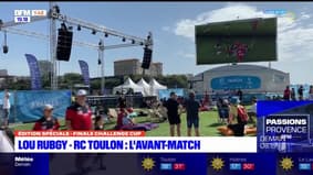 LOU-RCT: des supporters présents à la fan-zone de la Joliette