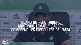 "Quand on perd Fabinho, Moutinho, Lemar...", Gasset comprend les difficultés de Monaco