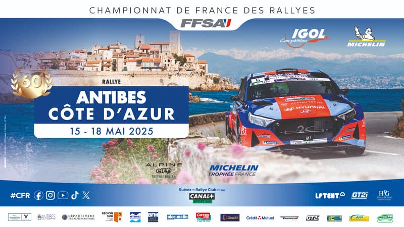 Le Rallye Antibes Côte d’Azur en partenariat avec BFM Nice Côte d’Azur.
