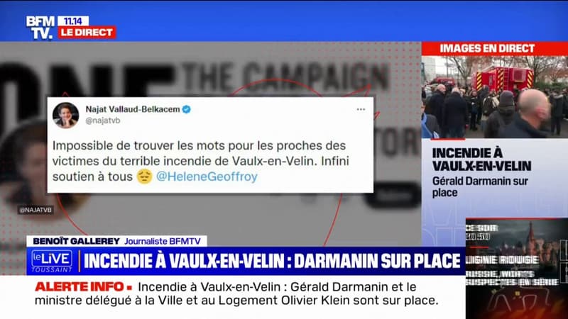 Incendie de Vaulx-en-Velin: les réactions des politiques sur les réseaux sociaux